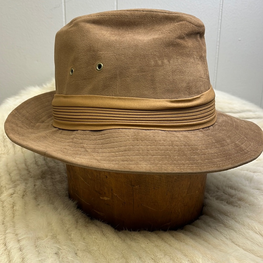 Vintage 80's 90's Brown Jordache Classic Fedora Hat Unisex Size Medium